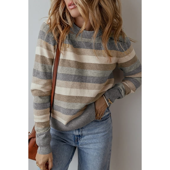 Ushdele Timeless Stripes Sweater - Snug, Versatile Fit, All Sizes