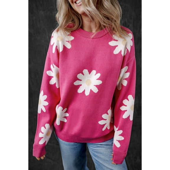 Ushdele Vibrant Daisy Sweater - Chic & Comfortable Fit