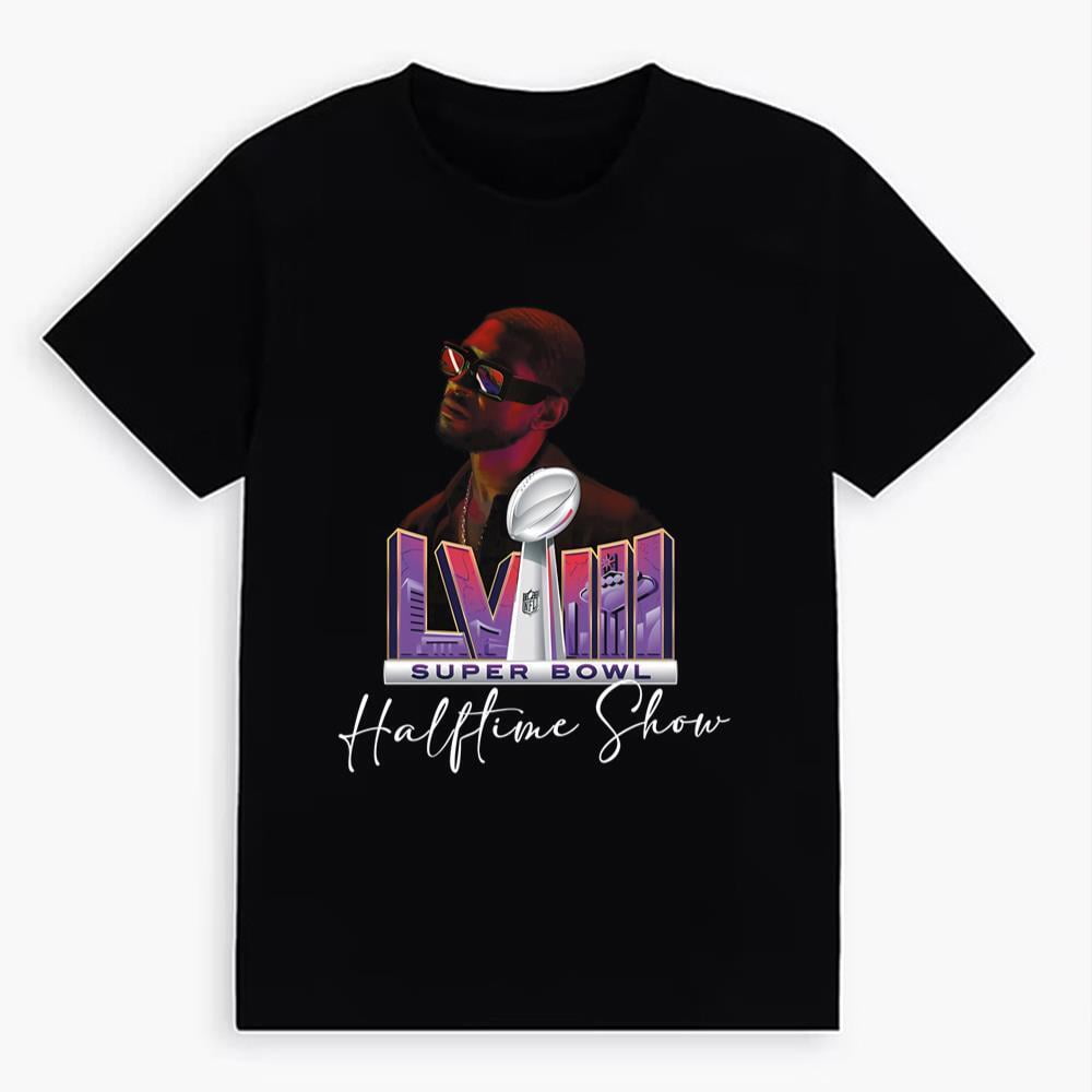 Usher 2000s Super Bowl 2024 Halftime Show Tee Usher Show Tshirt