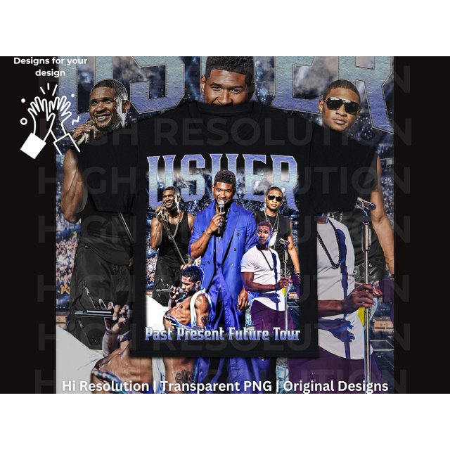 Usher 2024 Tour Shirt, Usher Past Present Future Tshirt, Usher Raymond