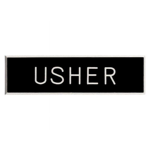 Usher Badge, Engraved
