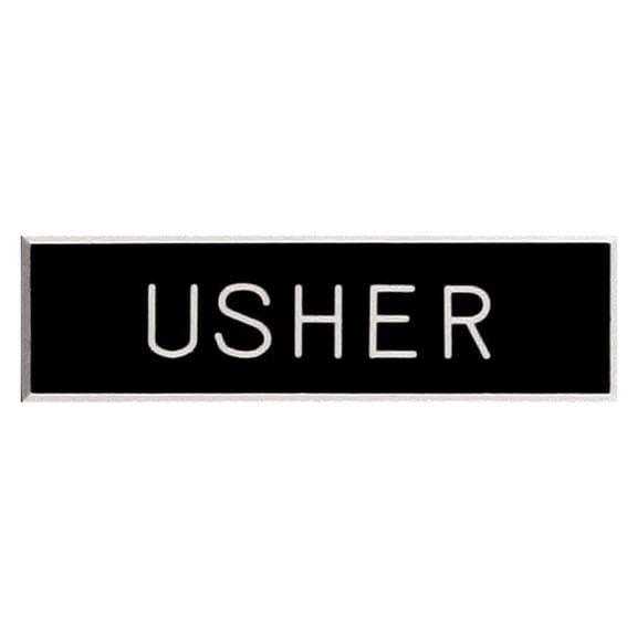Usher Badge, Engraved