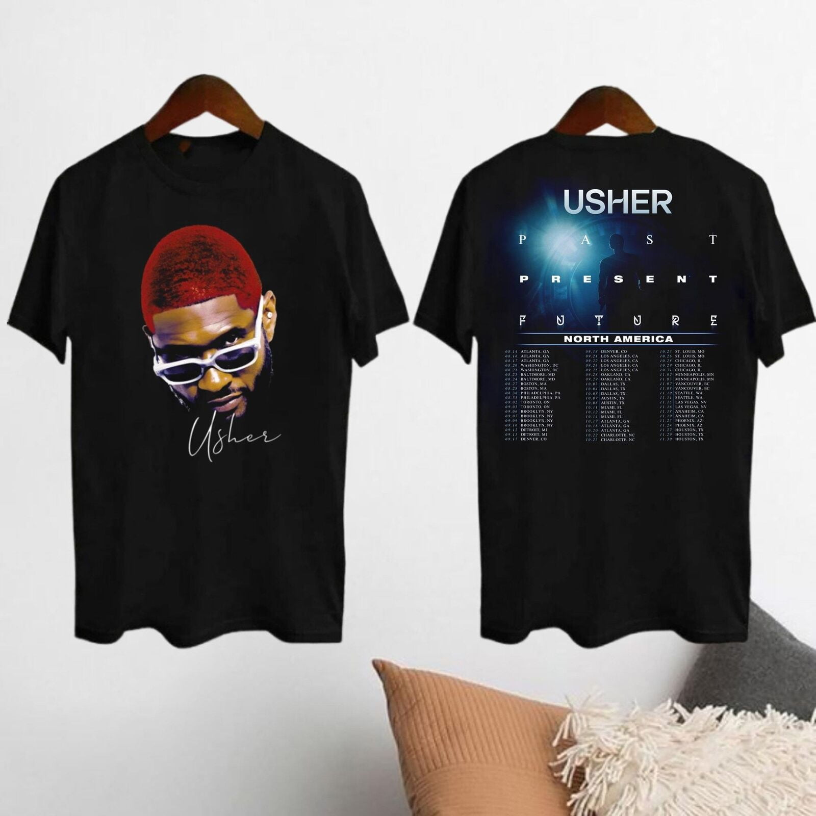 Usher Concert 2024 Shirt Usher Past Present Future Tour 2024 Shirt