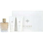 Usher Femme Gift Set for Women - Eau De Parfum Spray (3.4 Oz) + Body Lotion + Shower Gel
