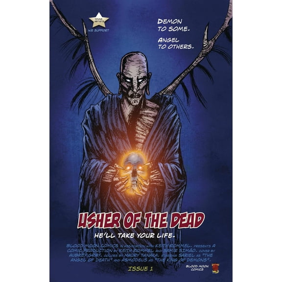 Usher Of The Dead #1 Cvr B Gray Homage Var (Cvr B Gray Homage Var) Blood Moon Comics Llc Comic Book 2022
