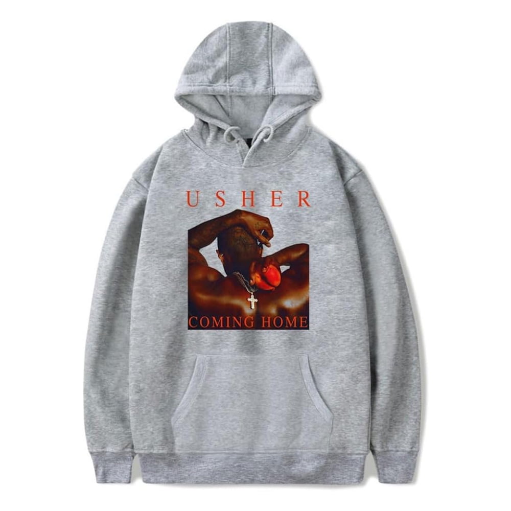 Usher Past Present Future 2024 Tour Merch Hoodies Women Men Long Sleeve ...