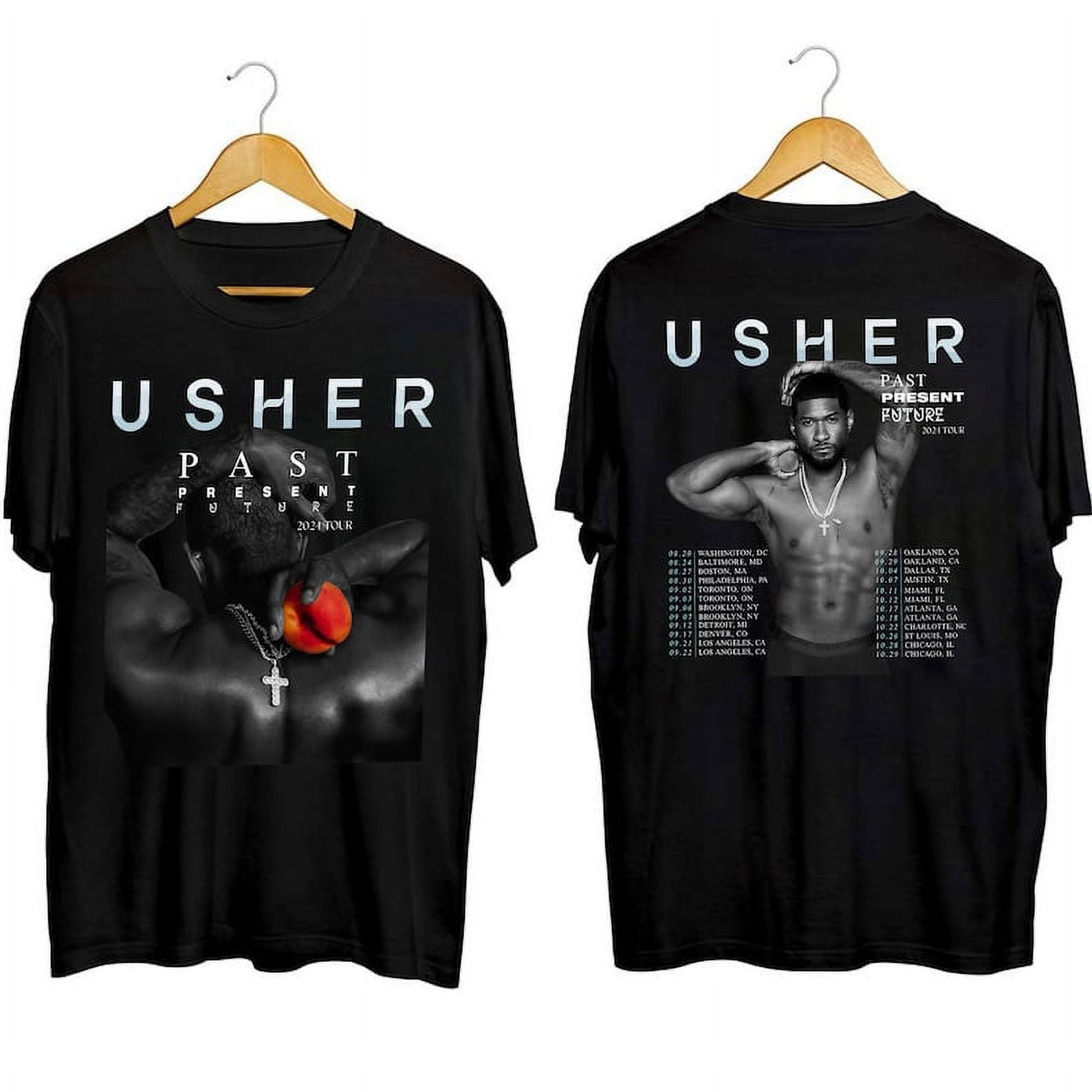 Usher Past Present Future Tour 2024 Shirt, Usher Concert 2024 Shirt