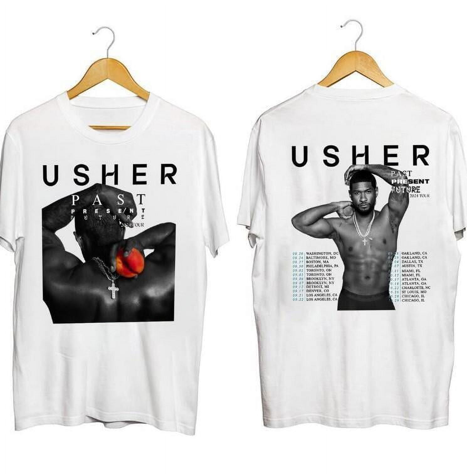 Usher Past Present Future Tour 2024 Shirt Usher Concert 2024 Shirt