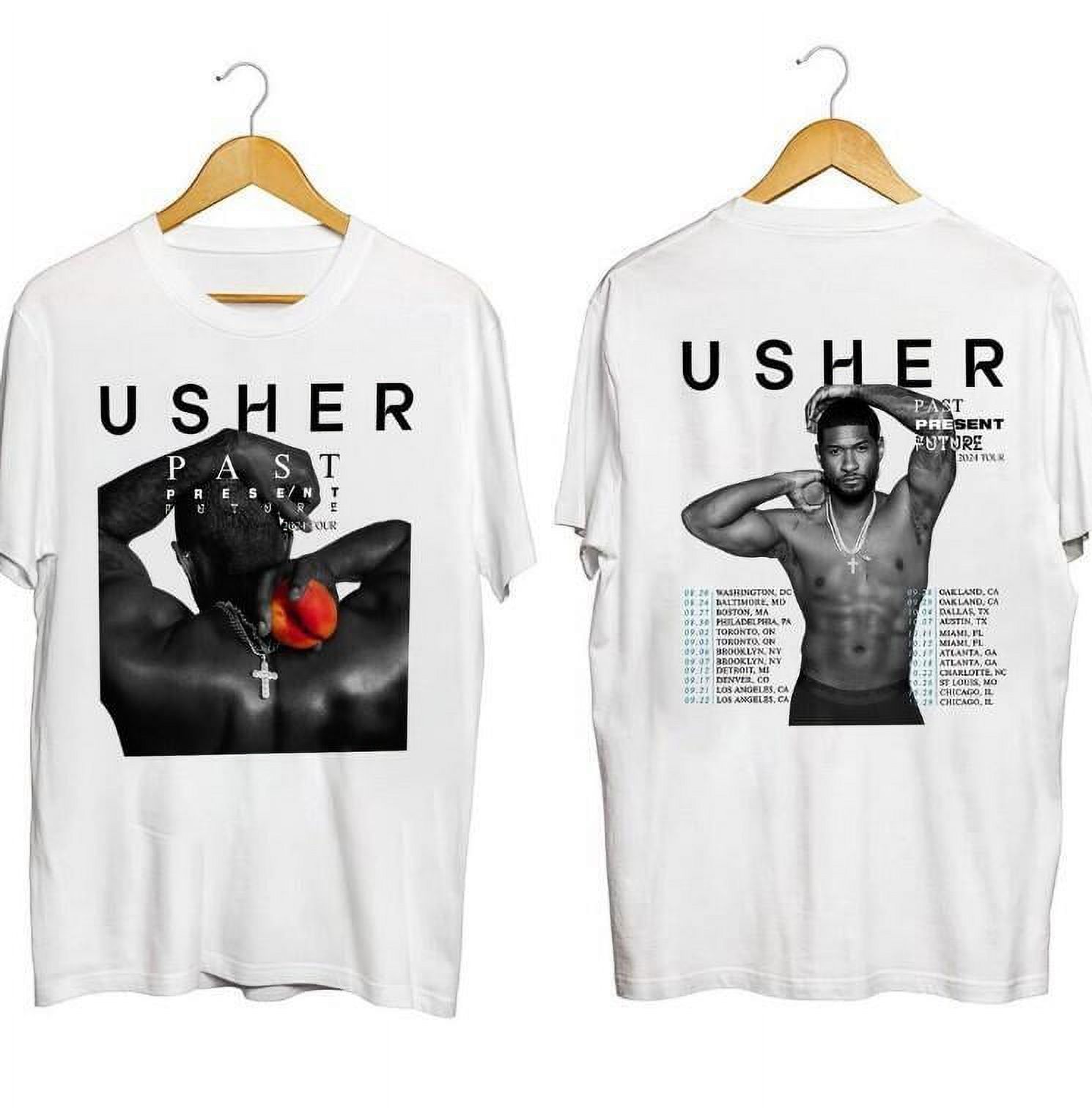 Usher Past Present Future Tour 2025 Shirt Usher Concert 2025 Shirt