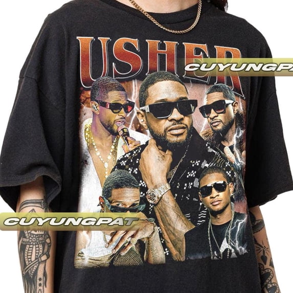 Usher Vintage Shirt, Gift For Woman and Man Unisex T-Shirt