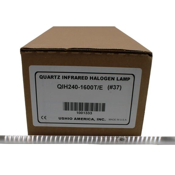 Ushio 1600 Quartz Infrared Heater QIH240-1600T/E Halogen Lamp precision-controlled infrared heating - 1 Unit per pack