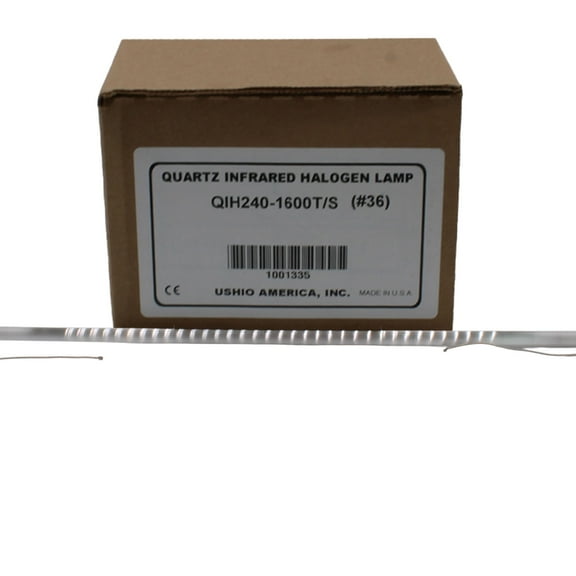 Ushio 1600 Quartz Infrared Heater QIH240-1600T/S Halogen Lamp precision-controlled infrared heating - 1 Unit per pack