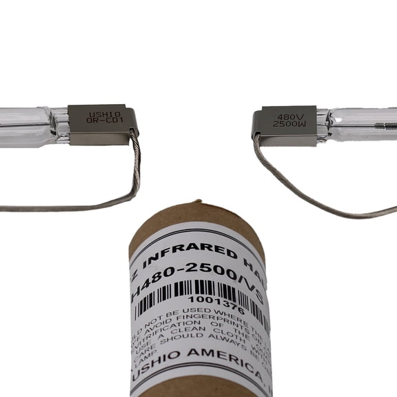 Ushio 2500 Quartz Infrared Heater QIH480-2500/VS Halogen Lamp precision-controlled infrared heating - 1 Unit per pack