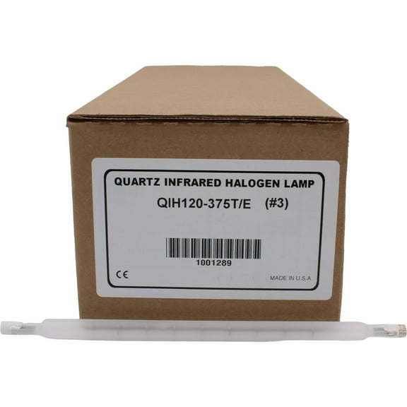 Ushio 375 Quartz Infrared Heater QIH120-375T/E Halogen Lamp precision-controlled infrared heating - 1 Unit per pack