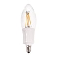 thumbnail image 1 of Ushio LED 4w 120V B10 Dimmable Warm White E12 base bulb, 1 of 1