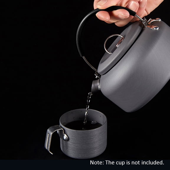 UsilkU 0.8L Outdoor Lightweight Aluminum Teapot Kettle Coffee Pot for Camping Hiking Backpacking, Blue