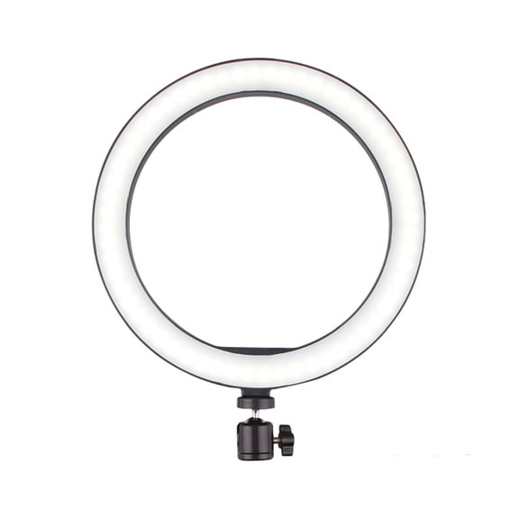 UsilkU 10.24 inches / 26 cm LED Ring Light with Table Tripod Stand, Dimmable Desktop Photography Selfie Light, 3 Color Modes, USB Powered for Live Stream, Makeup, and Vlogging