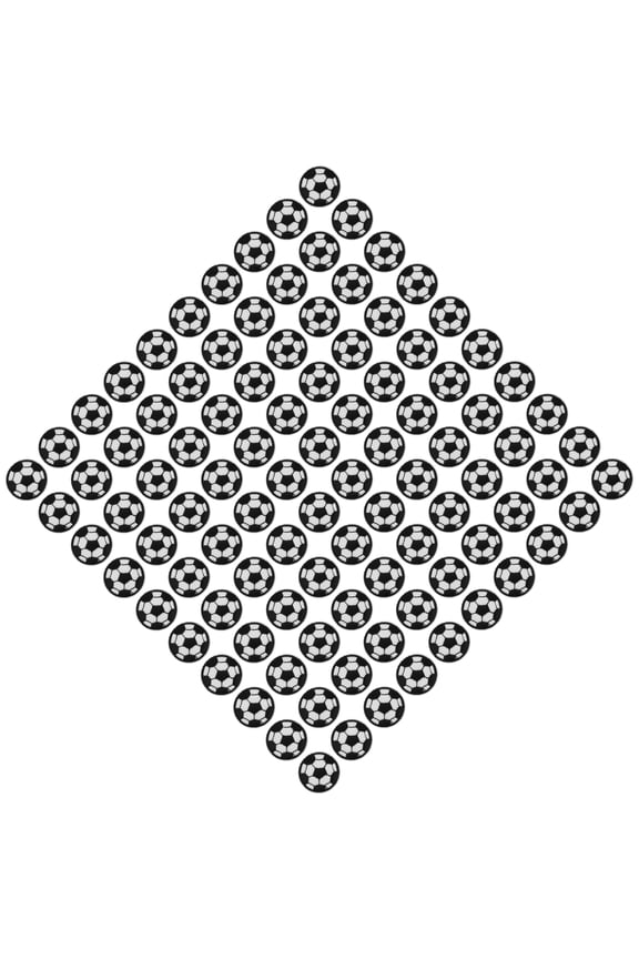 100 Pieces Soccer Ball Embroidery Patches for DIY Clothing Decoration, Backpacks, Hats, Shoes, and Jackets - Premium Black and White Football Appliques, 1.2 inches / 3 cm[cite: 1]