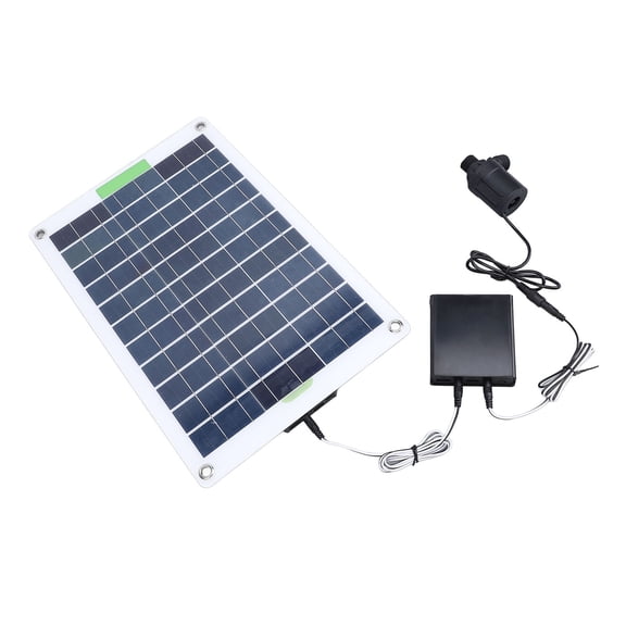 UsilkU 100W Solar Water Pump Submersible Fountain Pond Pump Kit with 16.4FT Head and Energy Storage Box for Garden Pool Fish Tank Aquarium Water Circulation (16.5 x 10.6 inches / 42 x 27 cm)