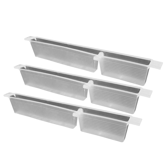UsilkU 10PCS Beekeeping Frame Water Feeder 1.5KG Capacity Plastic Bee Drinker Dispenser Tool for Hive Box Equipment, 17 inches / 43.2 cm Length, Clear Design Professional Supplies