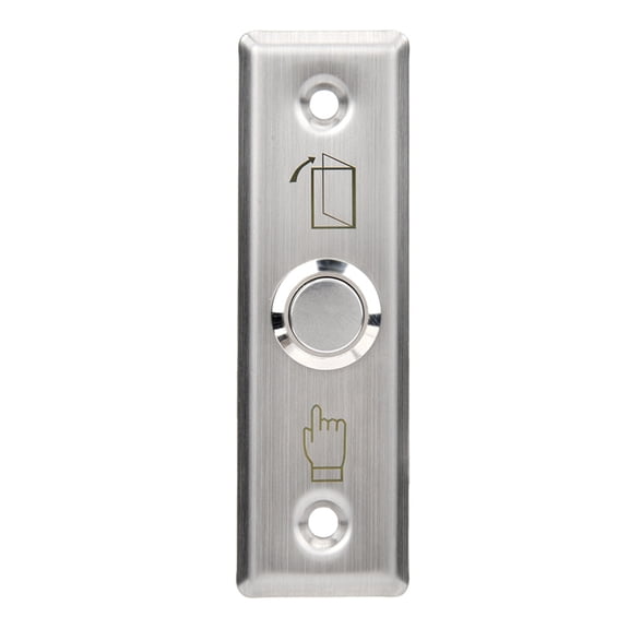 UsilkU 12V Door Access Control Switch Stainless Steel Exit Push Release Button, 1.1 x 3.6 inches / 2.9 x 9.2 cm