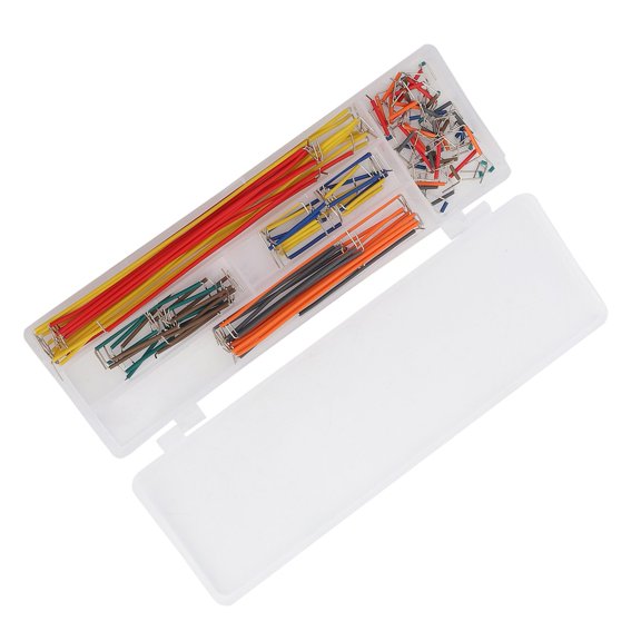 UsilkU 140pcs U Shape Solderless Breadboard Jumper Cable Wire Kit, Assorted Lengths Jumper Wire Box for DIY Shield Project