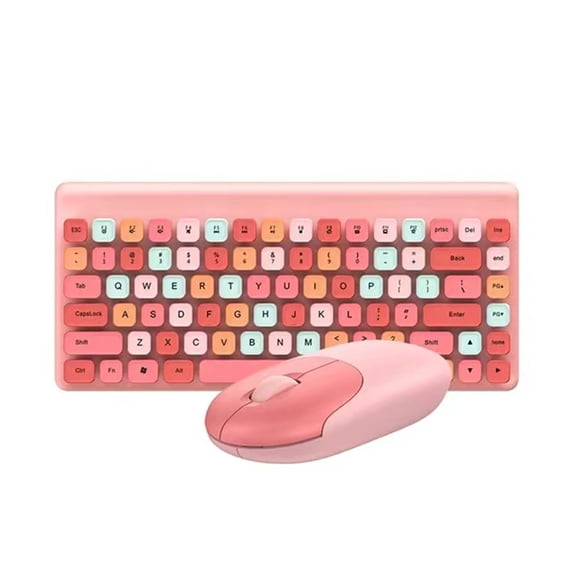 UsilkU 2.4G Wireless Keyboard and Mouse Set for Desktop Laptops 86-Key ...