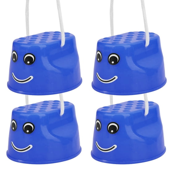 UsilkU 2 Pair Children Walk Stilts Thicken Balancing Feet Walking Toy for Kids Toddlers Blue (4.4 inches / 11.2 cm)