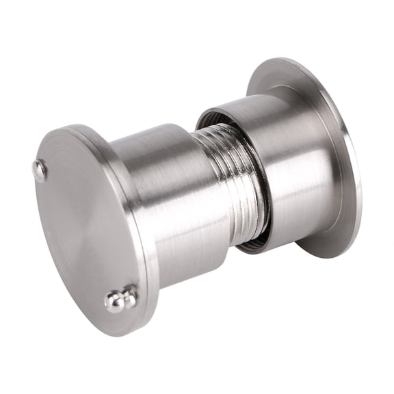 UsilkU 28mm Wide Viewing Angle Door Viewer with Heavy Duty Privacy Cover, Brushed Chrome Peephole for 35mm-60mm Home Security Doors (10 inches / 25.4 cm)