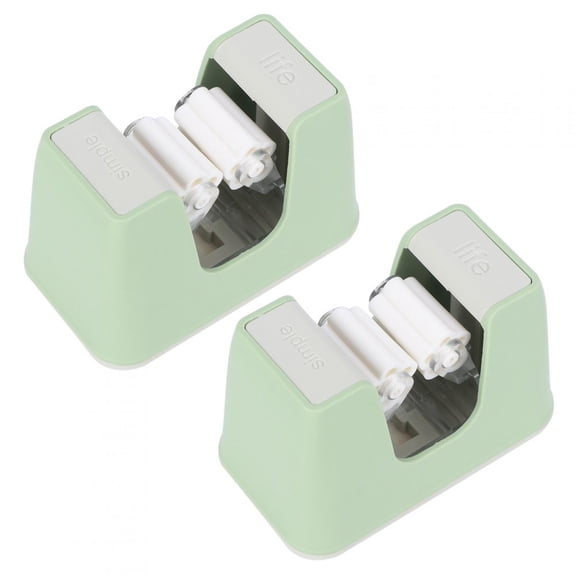 UsilkU 2Pcs Bathroom Punch-Free Strong Wall-Mounted Stick Hook Mop Hanger Storage Rack, Green Organizer (3.7 in / 9.5 cm)