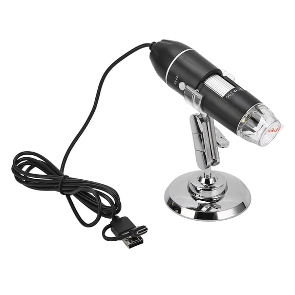 UsilkU 3 in 1 Digital Microscope USB Port HD 1600X Wired Handheld Portable Magnification Microscope for PC & Mac, 1.57 inches / 40mm Manual Focus Lens