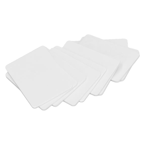 UsilkU 30 Pcs Blank Identification Badges Writable Rewritable 504 Bytes Memory 13.56MHz Waterproof PVC NFC 215 Tag Compatible with NFC Enabled Devices, White, 0.98 inches / 25 mm