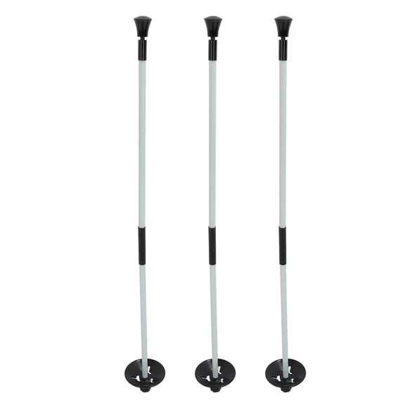 UsilkU 3PCS Golf Flagstick Nylon Fiberglass 2 Section Practice Putting Green Flag Pole, 19.3 inches / 49 cm