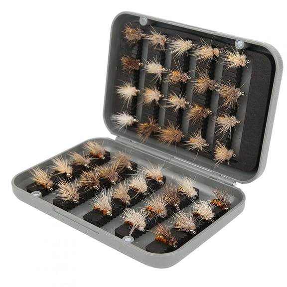 UsilkU 40pcs Fly Fishing Lure Artificial Bait Fly Lures Insect Lures with Hook Fishing Accessory, 5.51 inches / 14.0 cm