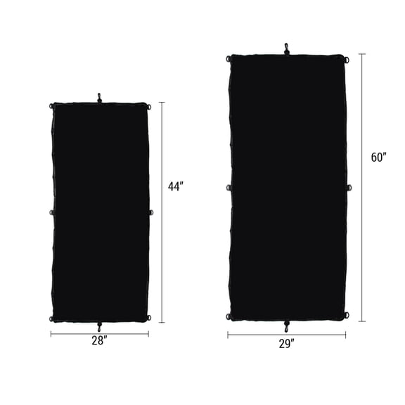 UsilkU 420D Oxford Cloth Kayak Cockpit Drape Waterproof Cover for Storage, Black, 60x29 inches (152x74 cm)