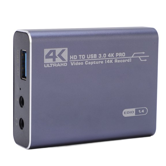 UsilkU 4K Video Capture Card USB 3.0 HD Input Device for Computer Phone Streaming Live Broadcasting