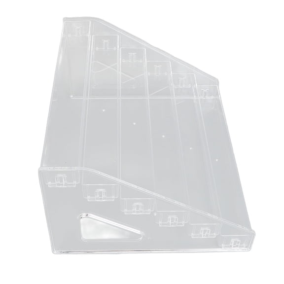 UsilkU 6 Layer Eye Shadow Stand Makeup Organizer Large Capacity Display Storage Cosmetic Lipstick Rack for Air Cushion Transparent (12.99 inches / 33 cm)