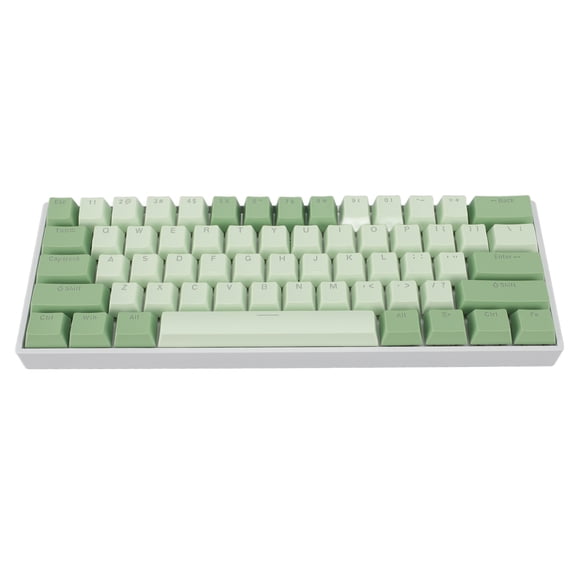 UsilkU 60% 61 Keys Wired Mechanical Keyboard, RGB Hot Swappable Red Switch Gaming Keyboard for Windows Mac, Matcha Theme Compact Ergonomic Design (13 inches / 33 cm)