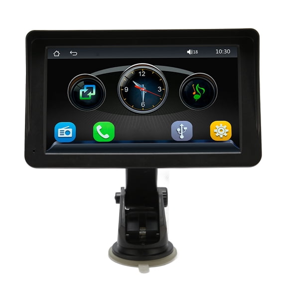UsilkU 7 Inch Portable Touchscreen Car MP5 Player Wireless CarPlay Android Auto Stereo Radio Receiver High Definition Display Bluetooth Head Unit with LED Backup Camera (7 inches / 17.8 cm)