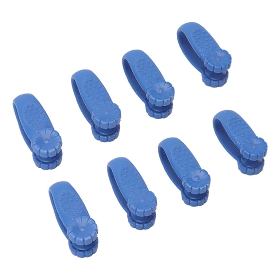 UsilkU 8PCS Hand Pressure Point Tool Plastic Hand Acupressure Clip for Between Thumb and Index Migraine Headache Relief Blue
