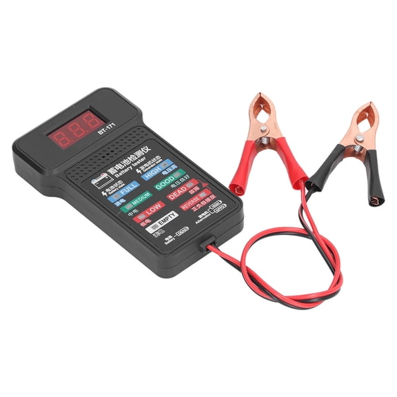 UsilkU BT-171 Automotive Alternator Tester, 12V Digital Auto Battery Analyzer and Charging Cranking System Test Tool for Truck, Motorcycle, SUV, Boat (14.00x8.00x4.00 inches / 35.6x20.3x10.2 cm)