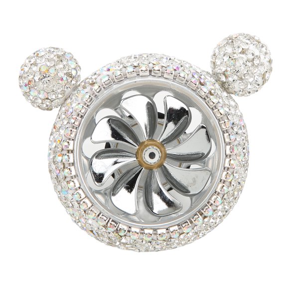 UsilkU Car Air Vent Fragrance Decoration Sparkly Rhinestones Cute Shape Interior Vehicle Decoration White Accessories (3.54 inches / 9 cm)