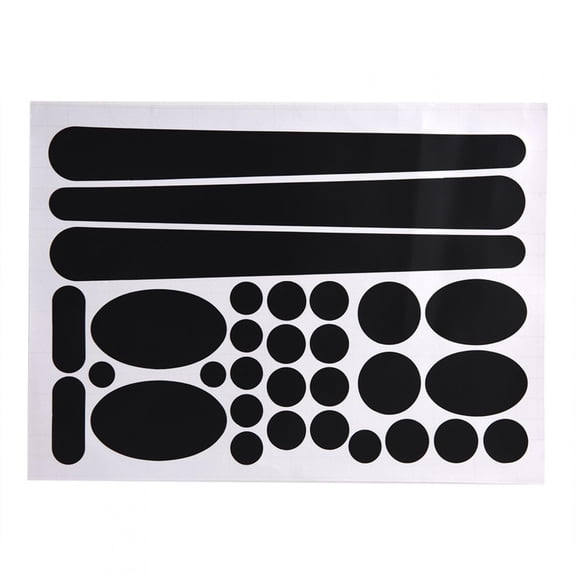 UsilkU Chainstay and Frame Sticker Protector Kit for Bikes, Bicycle Cycling Decal Decorating Protective Film Clear Carbon Black Universal Guards (30 Pieces, 9.8 x 7.1 Inches / 25.0 x 18.0 cm)