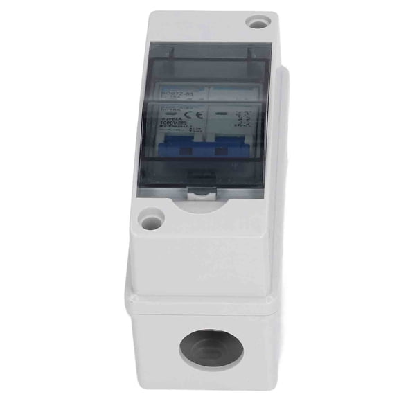 UsilkU DC Disconnect Switch 16A 1000V Miniature Circuit Breaker with IP65 Waterproof Distribution Box for Solar Panel PV System, 4.72 x 2.05 x 3.54 inches / 120 x 52 x 90 mm Heavy Duty Isolator