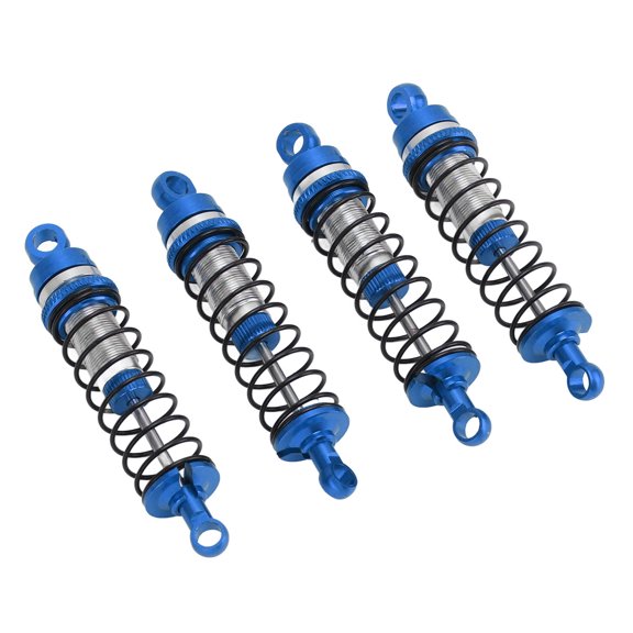 UsilkU Durable Aluminum Alloy Front Rear Shock Absorbers for Traxxas Latrax Teton 1/18 RC Car - Ultimate Suspension Upgrade Replacement Parts Blue Color 2.6 inches Length 1.2 oz Weight