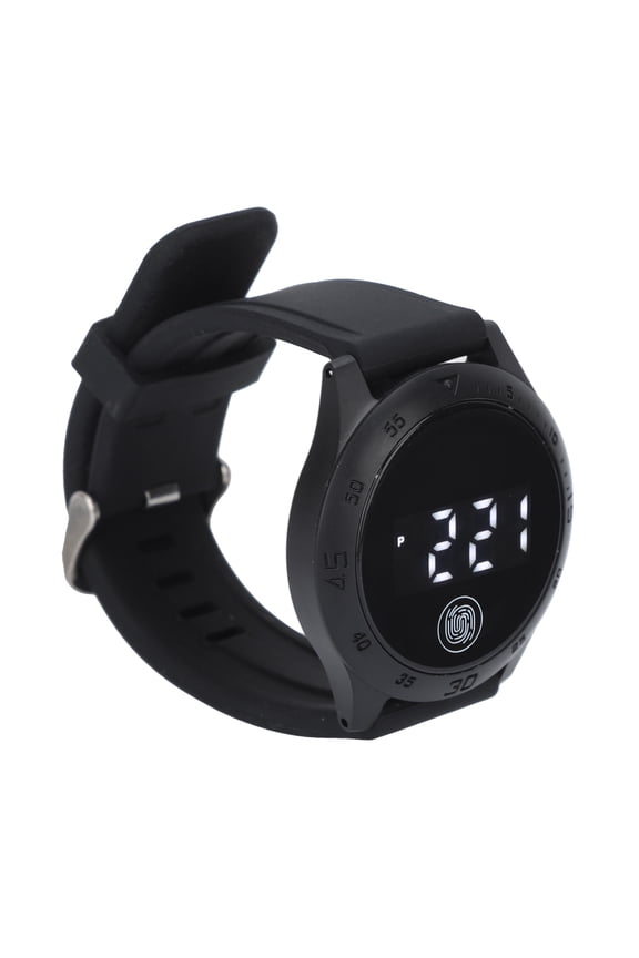 HZ2030 LED Digital Watch Korean Style Waterproof Touch Stylish Wrist Watch for Men Women Students Black 9 inches / 22.86 cm