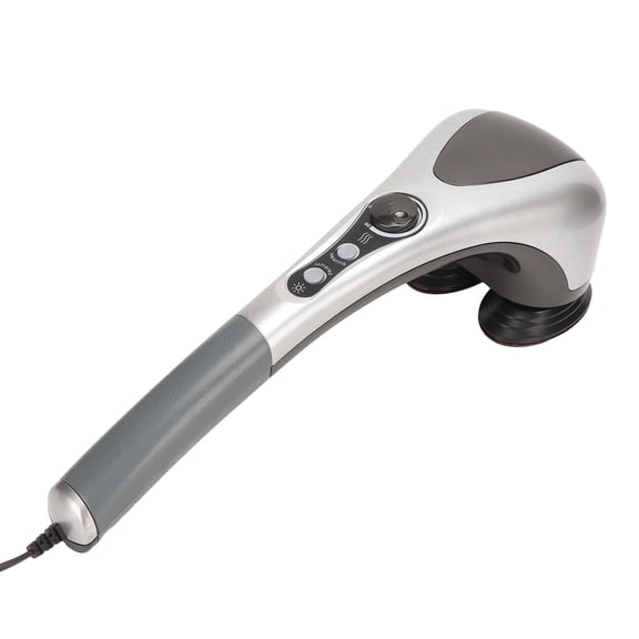 UsilkU Handheld Back Massager Comfortable Household Double Node Deep Tissue Massager Device for Muscle Pain Relief with Heat, EU Plug 220V (18.50 x 6.69 x 5.91 Inches / 47.0 x 17.0 x 15.0 cm)