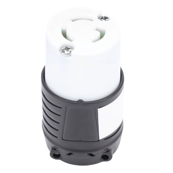 UsilkU L5-15R Industrial Locking Connector 15A 2 Pole 3 Wire Grounding Twist Lock Female Plug, Heavy Duty NEMA L5-15R AC Power Cord Connector Inlet for RV, Generator, 125V Locking Socket Replacement
