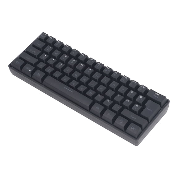 UsilkU L500 Wireless Bluetooth Wired Mechanical Gaming Keyboard, 61 Keys Silent Multiple RGB Backlight Custom Compact Mechanical Keyboard for Laptop Phone Tablet, Black (12.60 x 5.12 in)