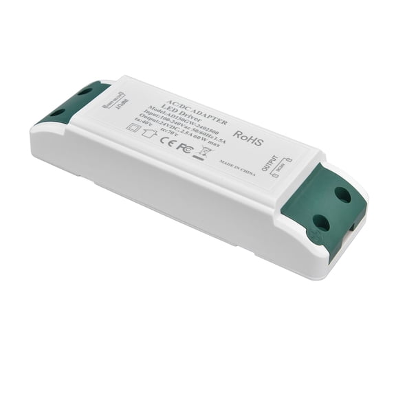UsilkU LED Driver Power Transformer 24V DC 2.5A 60W Constant Current AC 100-240V (5.5 inches / 14 cm)